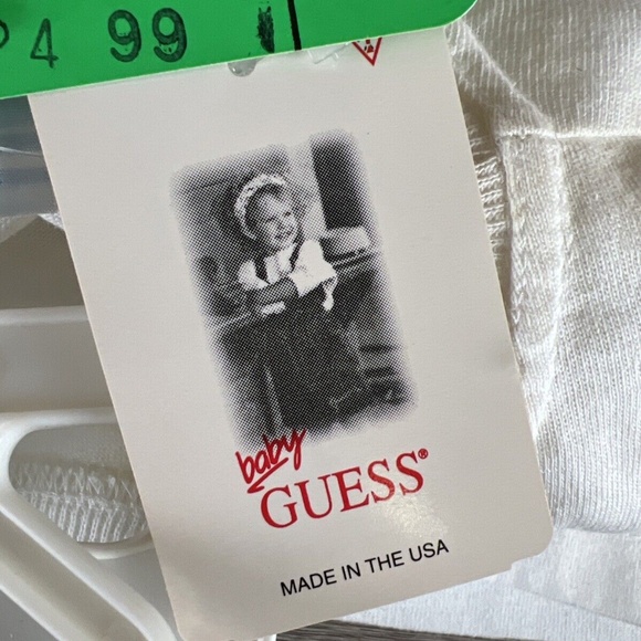 VTG Baby Guess 90s Striped AOP Jeans Denim and Shirt Set RARE NEW OLD STOCK Sz 7 - Picture 6 of 16